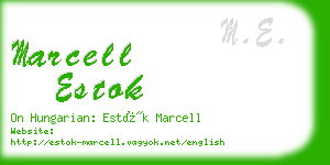 marcell estok business card